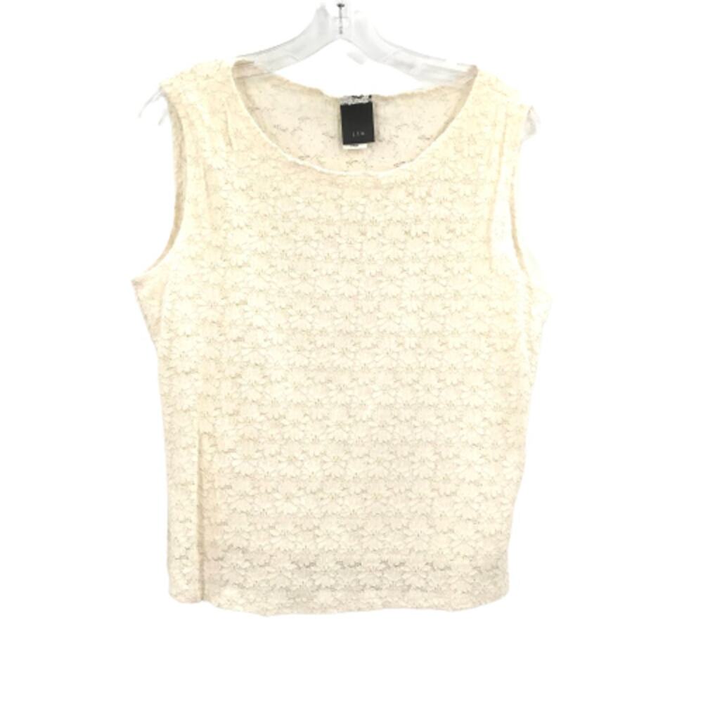 J.T.B Lace Crochet Tank Top Sleeveless Large